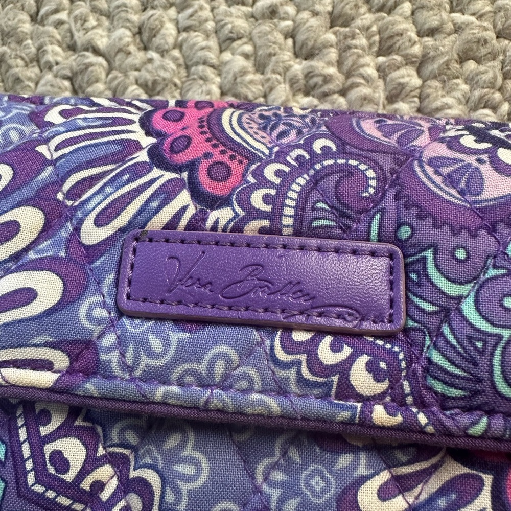 Vera Bradley Lilac Tapestry Crossbody/Wristlet Bag - Picture 11 of 13